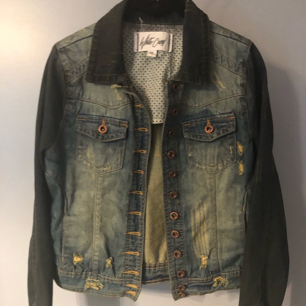 White Crow distressed jean jacket
